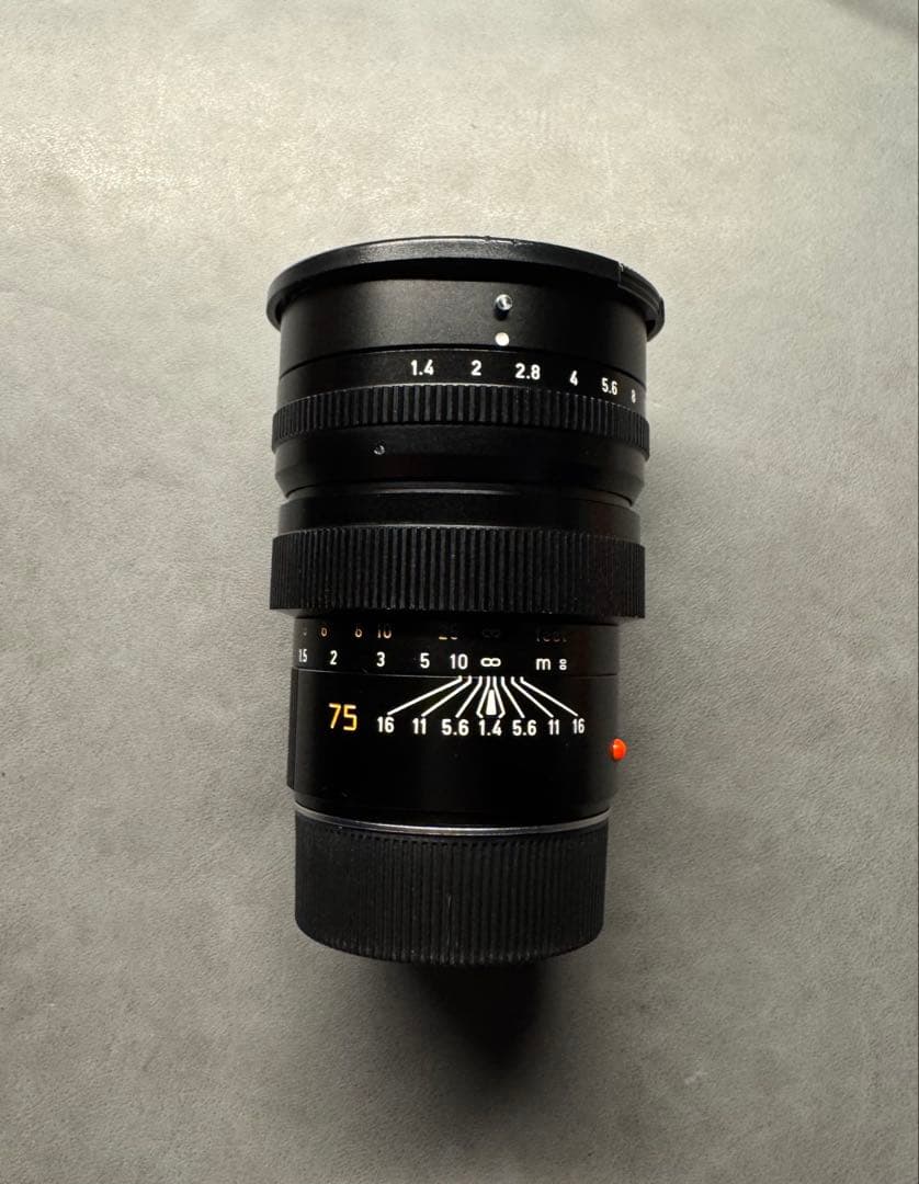 Leica summilux 75mm f/1.4 1st ライカ　＋ フード