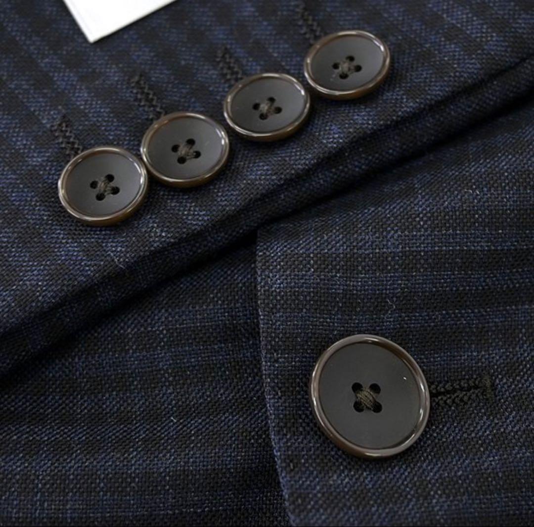 【ビギナー☆ズラック】パーソンズフォーメン 2パンツスーツ YA7 紺 茶