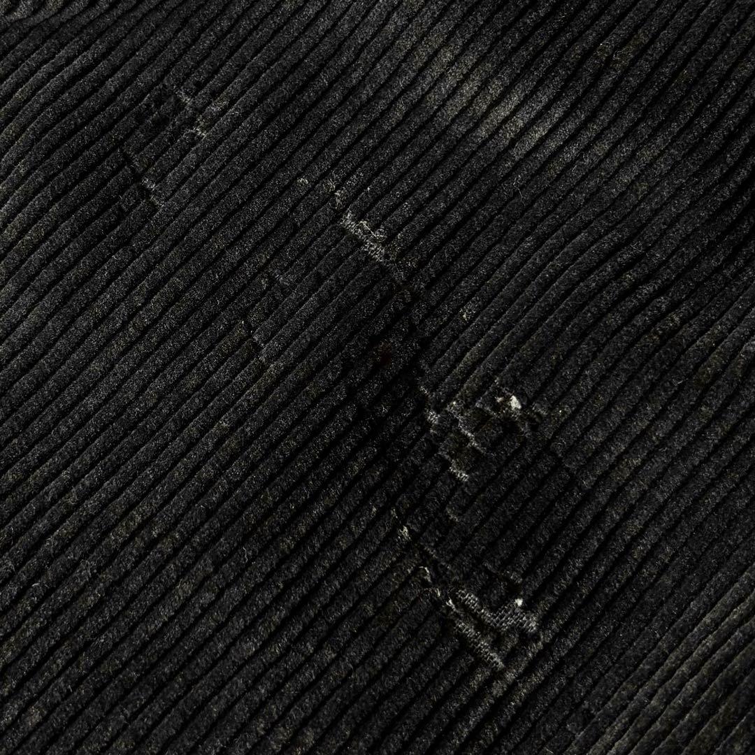 【USA製】90s LANDS'END 太畝コーデュロイパンツ 黒 W33L28