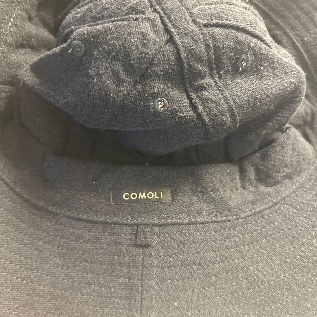 【休日SALE】 COMOLI ブラック バケットハット ほぼ未使用