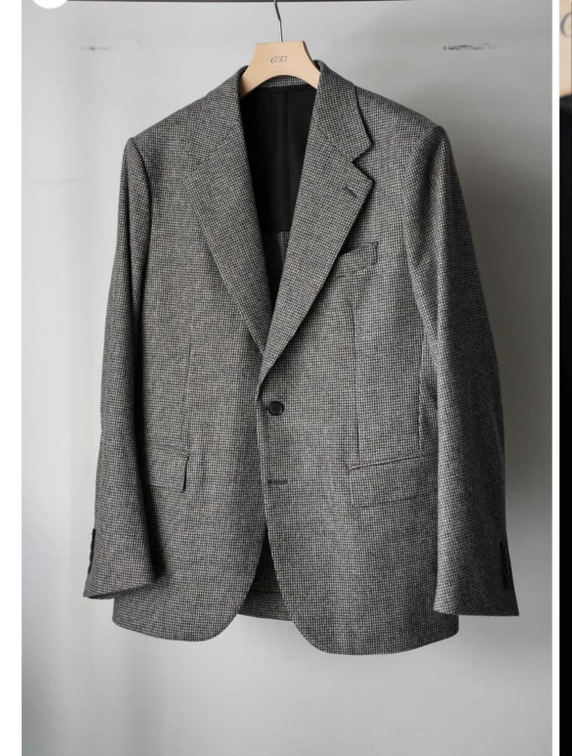 HEUGN（ユーゲン） Saint ウールハウンドトゥース2Bジャケット