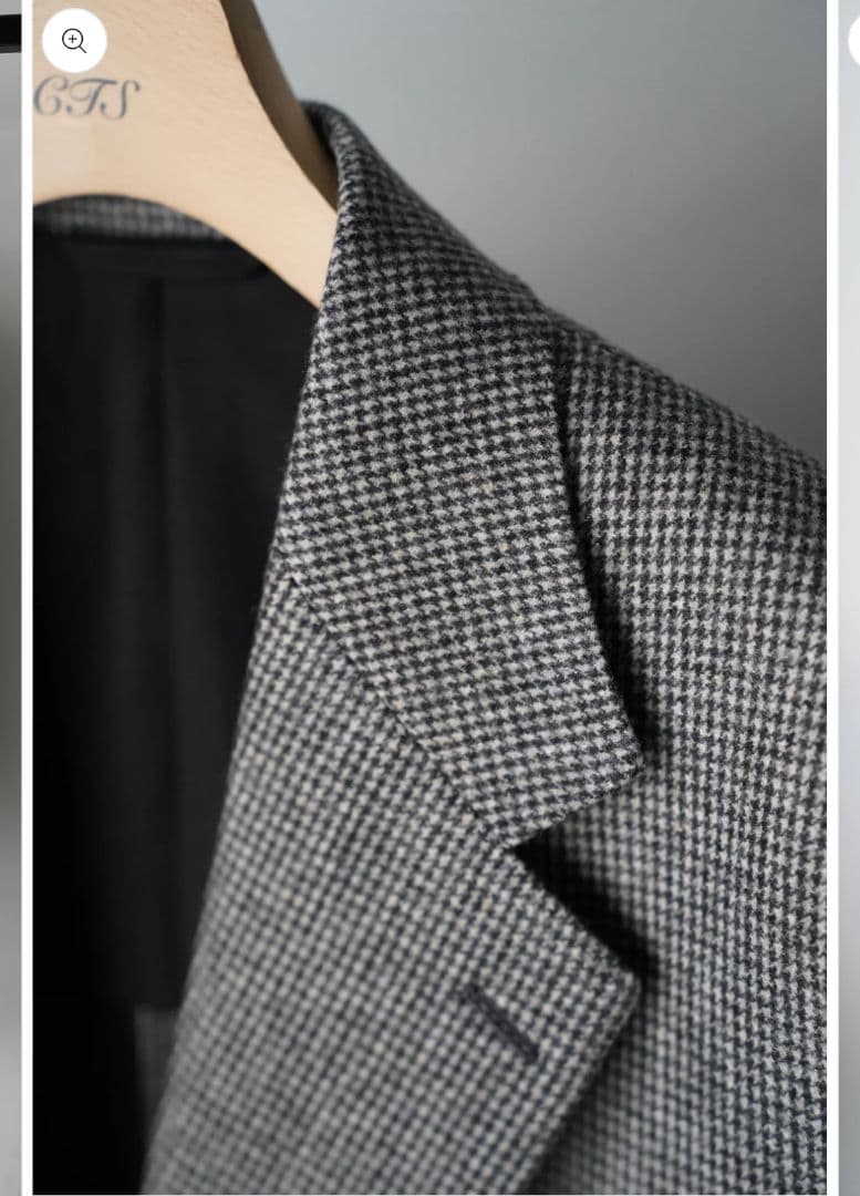 HEUGN（ユーゲン） Saint ウールハウンドトゥース2Bジャケット