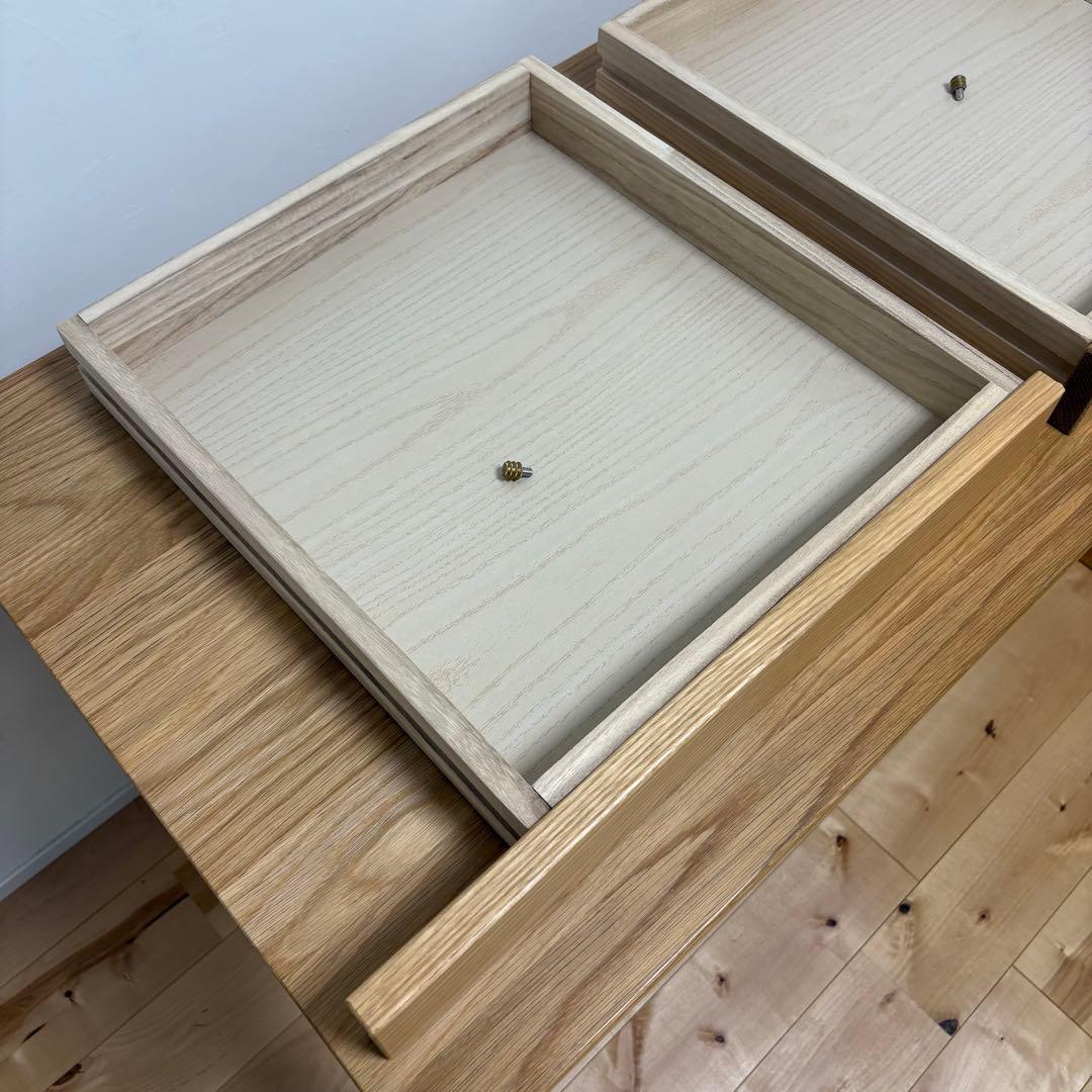 aM　無印良品　オーク無垢材デスク