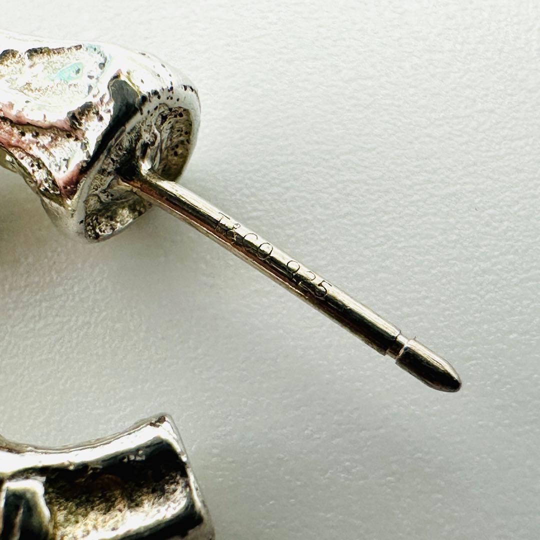 Tiffany バンブー　スモール　フープ　シルバーピアス　Ag925 片耳