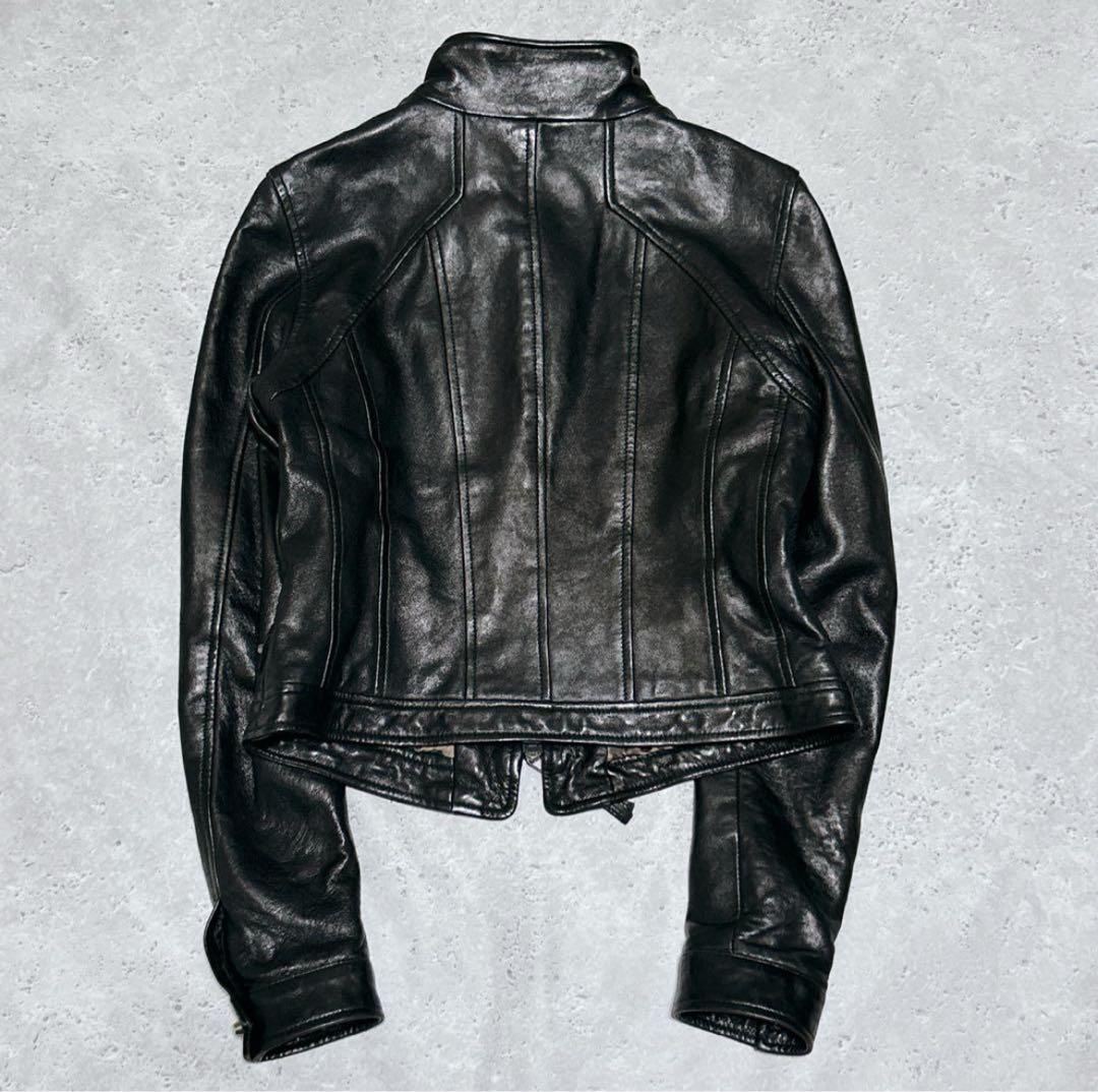 00s y2k 平成 ゴア goa レザー シングルライダース レオパード