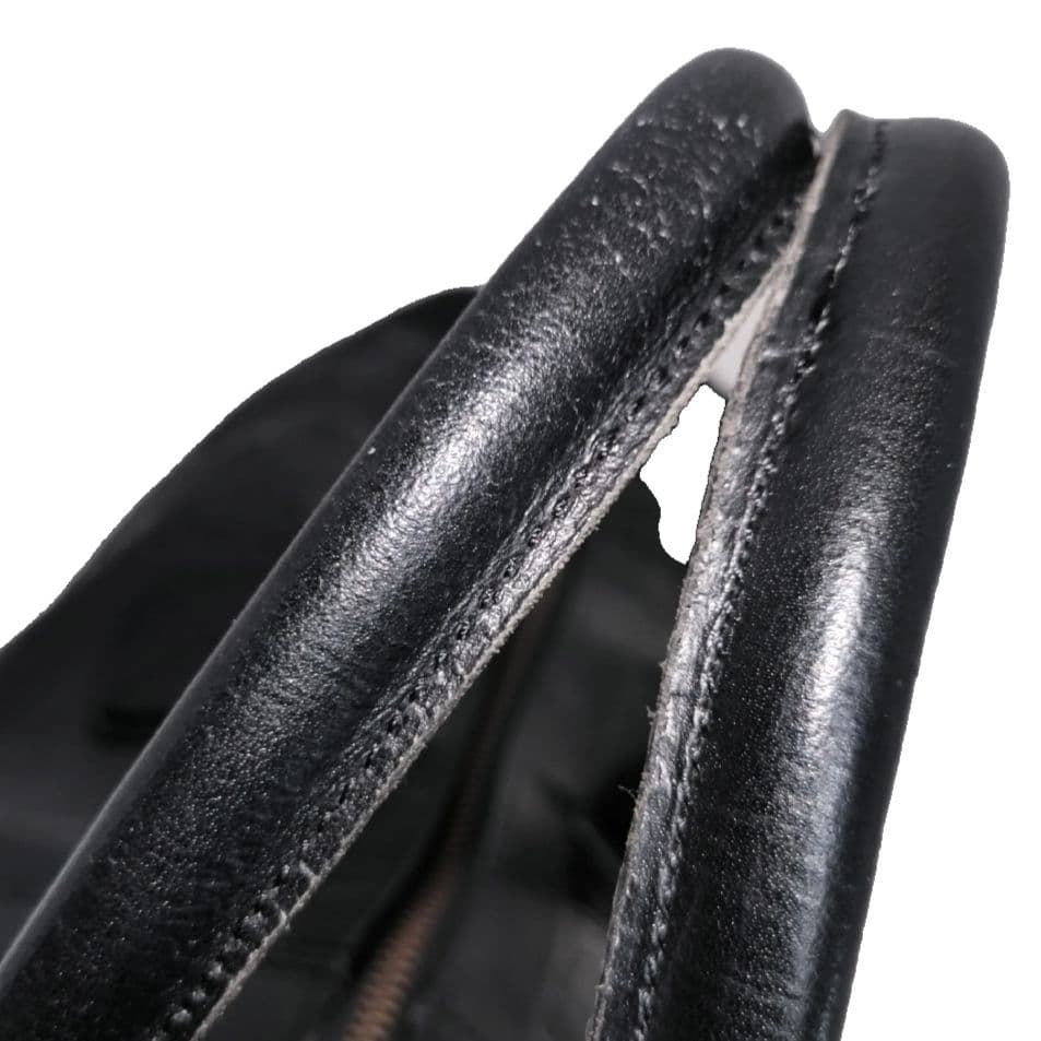 ✨美品✨ZARA ザラ　2way トラベルバッグ　本革 クロコ型押し　ブラック