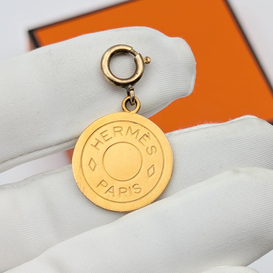 エルメス セリエ ペンダント トップ ゴールド チャーム 箱付き