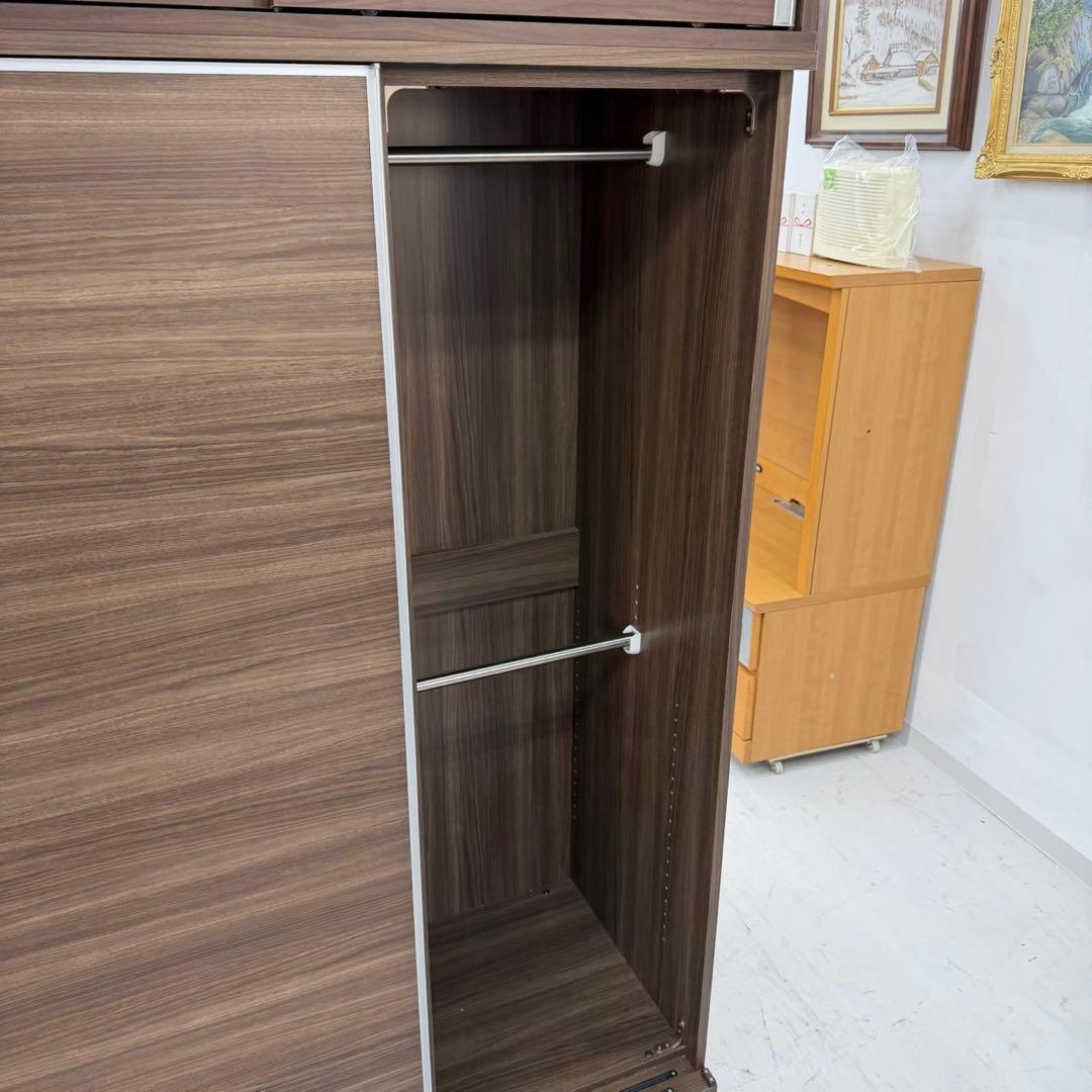 定価20万♪ ディノス 120cm幅ワードローブ クローゼット 衣類収納 木目調