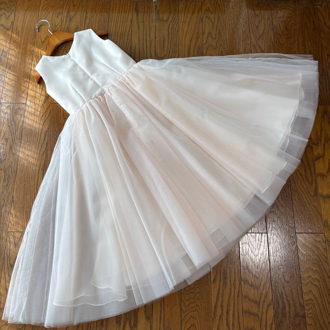 美品　DRESCCO サーモンピンクドレス　130