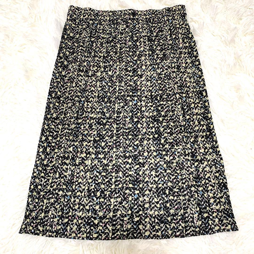 【90s セットアップ⭐︎】プリーツプリーズ ダイヤ チュニック × スカート