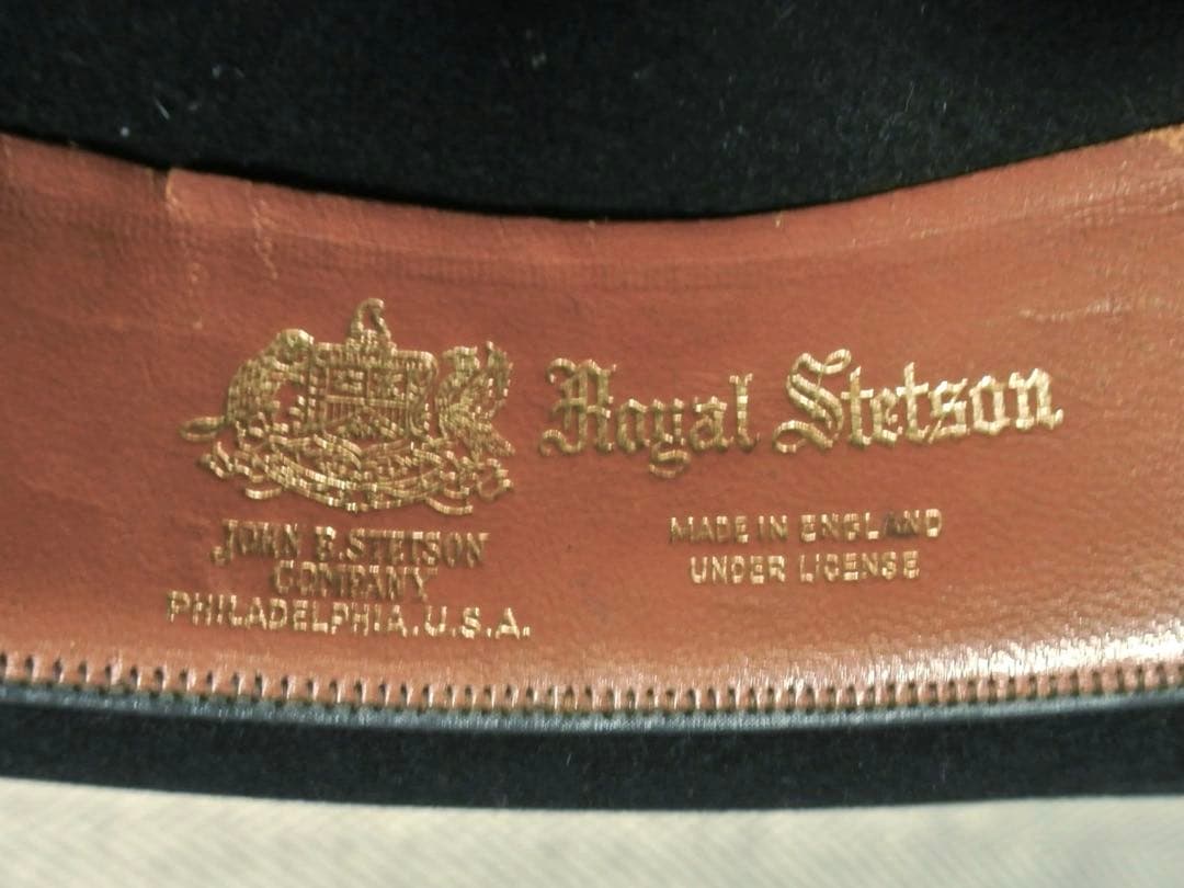 50s Vintage stetson Zephyr 1/4 58cm 黒