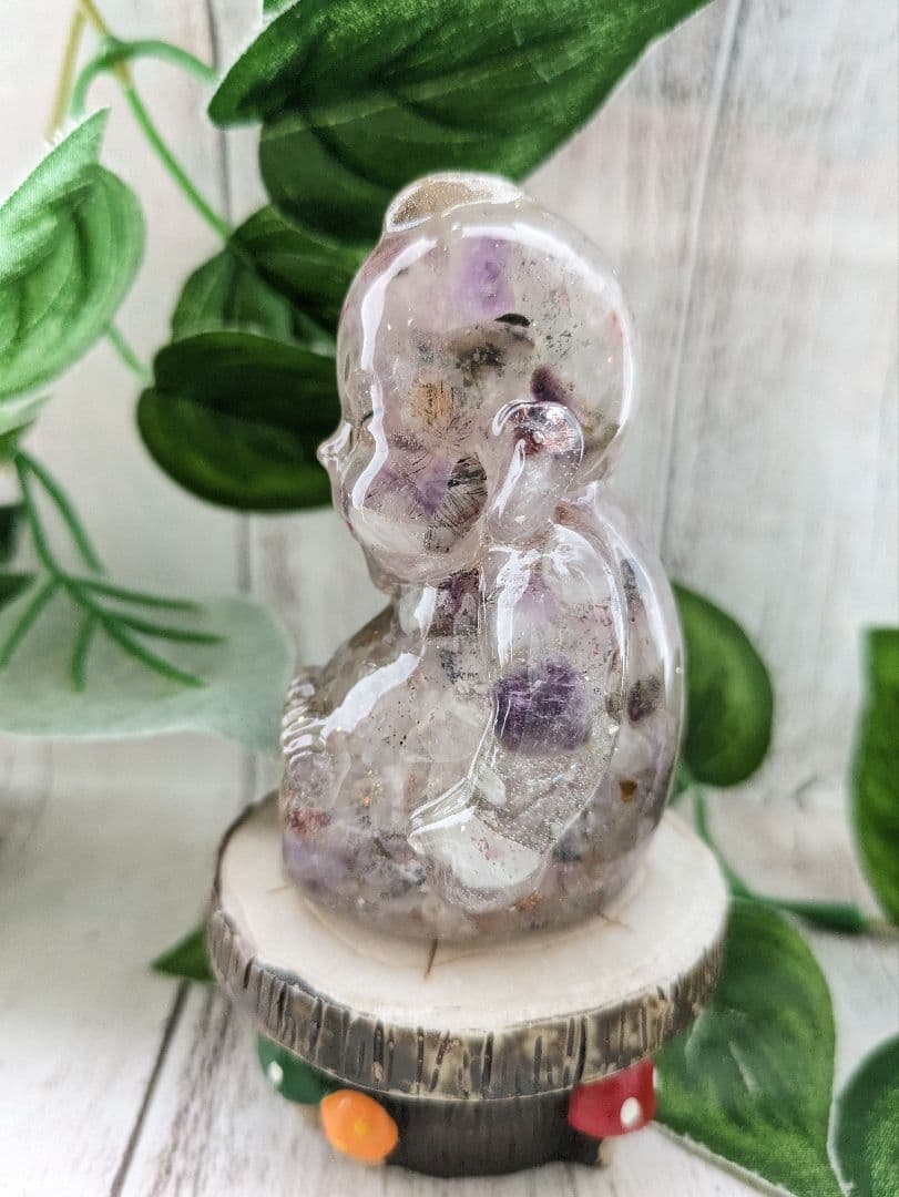 【琥珀】ラピスラズリのかめちゃん形オルゴナイト☆他４点