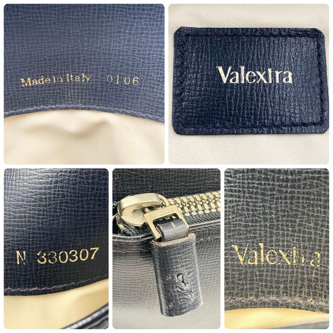 【廃盤/美品】Valextra エッセシリーズ ボストンバッグ 2wayネイビー