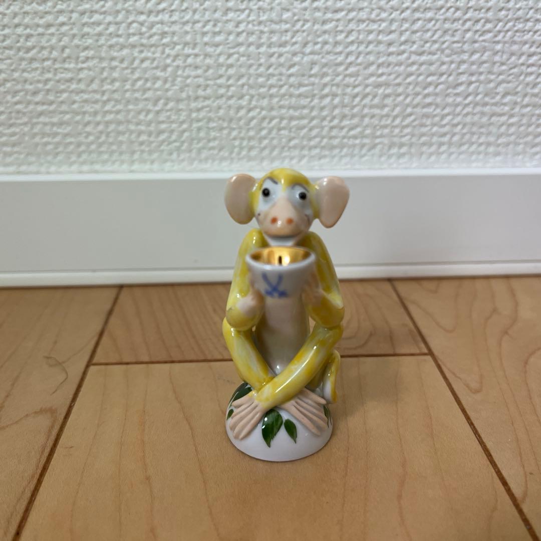 Meissen マイセン 干支シリーズ 丑　うしどし　さるどし　フィギュリン