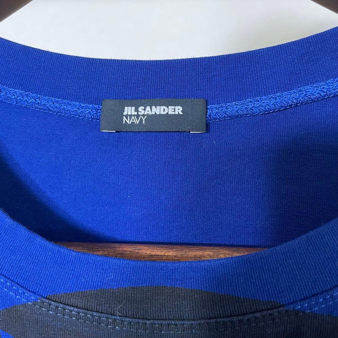 か*ぬ様 JIL SANDER NAVY 青 長袖Tシャツ