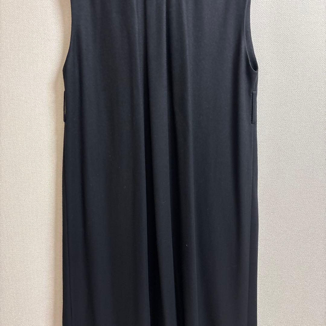 セオリーリュクス　ベスト　ジレ　ブラック　襟付き　38号　黒　ロング　フォーマル