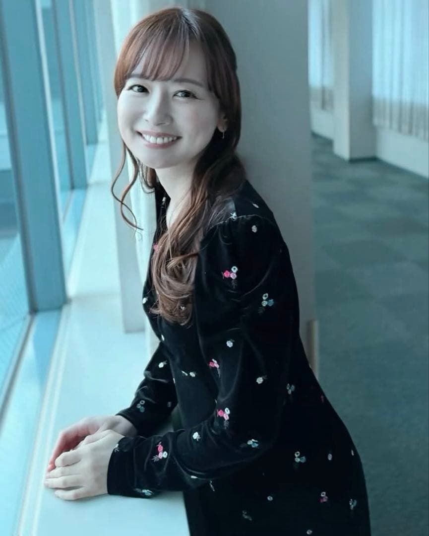 CELFORD セルフォード ベロア総刺繍ワンピース 36 ブラック