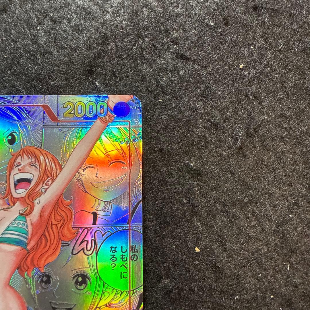 ワンピースカード　ナミ R スーパーパラレル　コミックパラレル　OP01-016