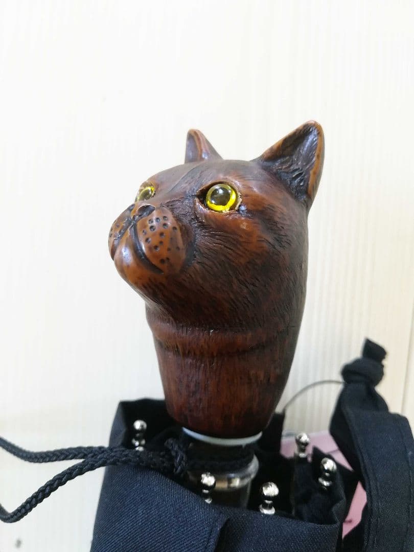 ★新価格★ Guy de jean 折り畳み傘 雨/日傘兼用：ネコ