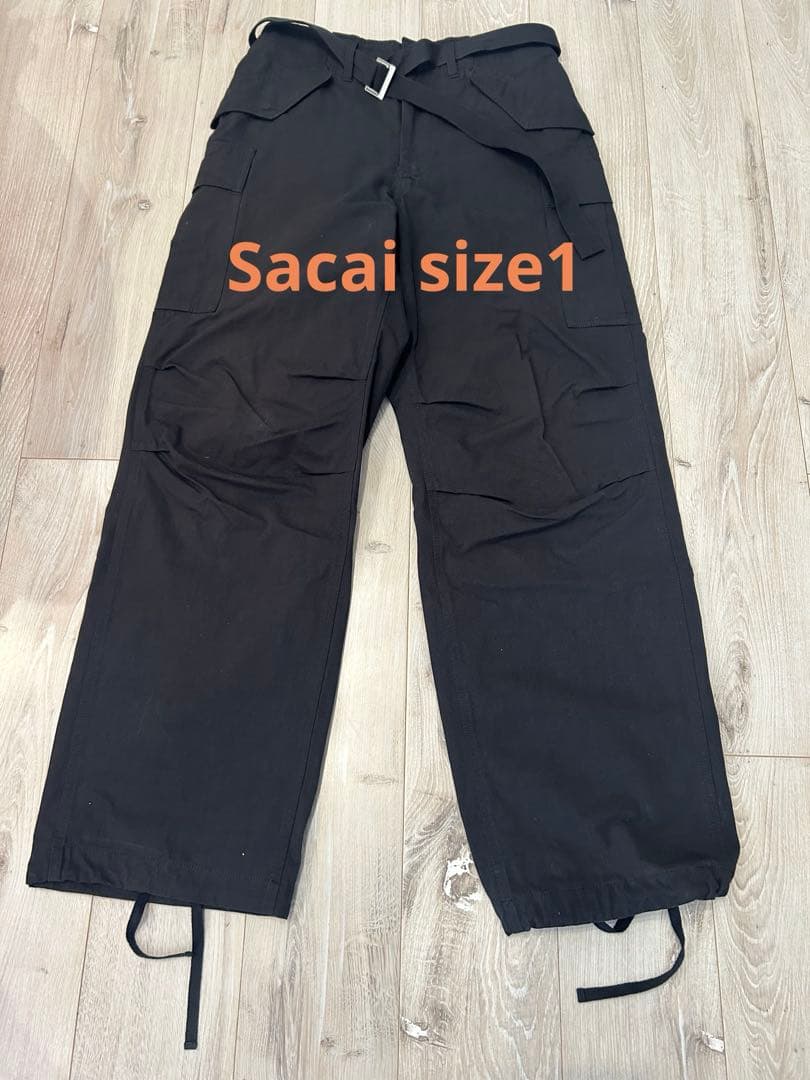 sacai Rip Stop Pantsコットンナイロンカーゴパンツ