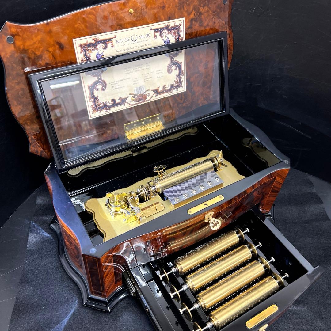 リュージュシリンダー式オルゴール　72弁15曲　東Y8-0105☆2F