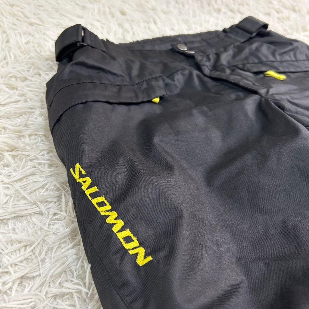 良品✨サロモン スキーウェア セットアップ L メンズ ロゴ刺繍 パーカー
