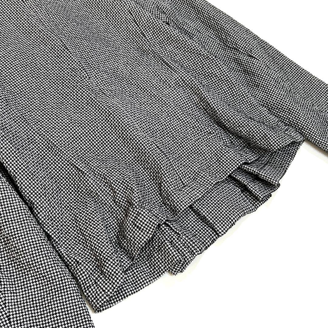 こ*ぎ様 コムデギャルソン コムコム 千鳥格子 丸襟 ジャケット サイズS AD