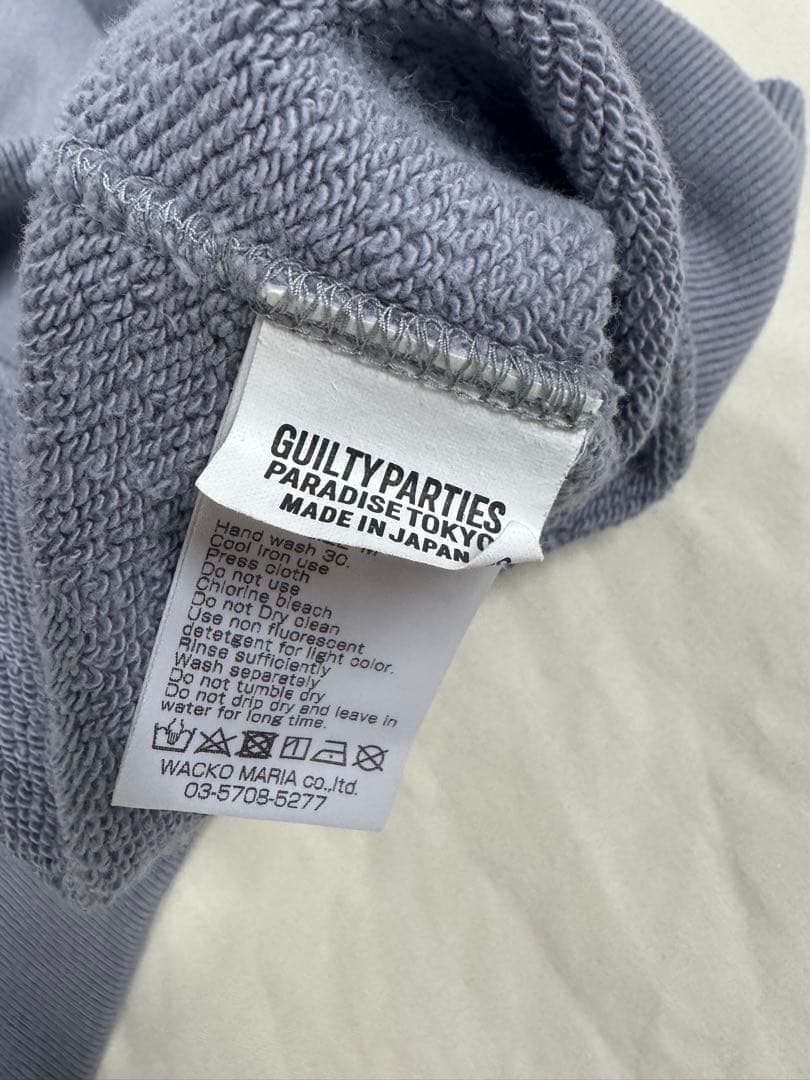 WACKO MARIA GUILTY PARTIES トレーナー グレー　M