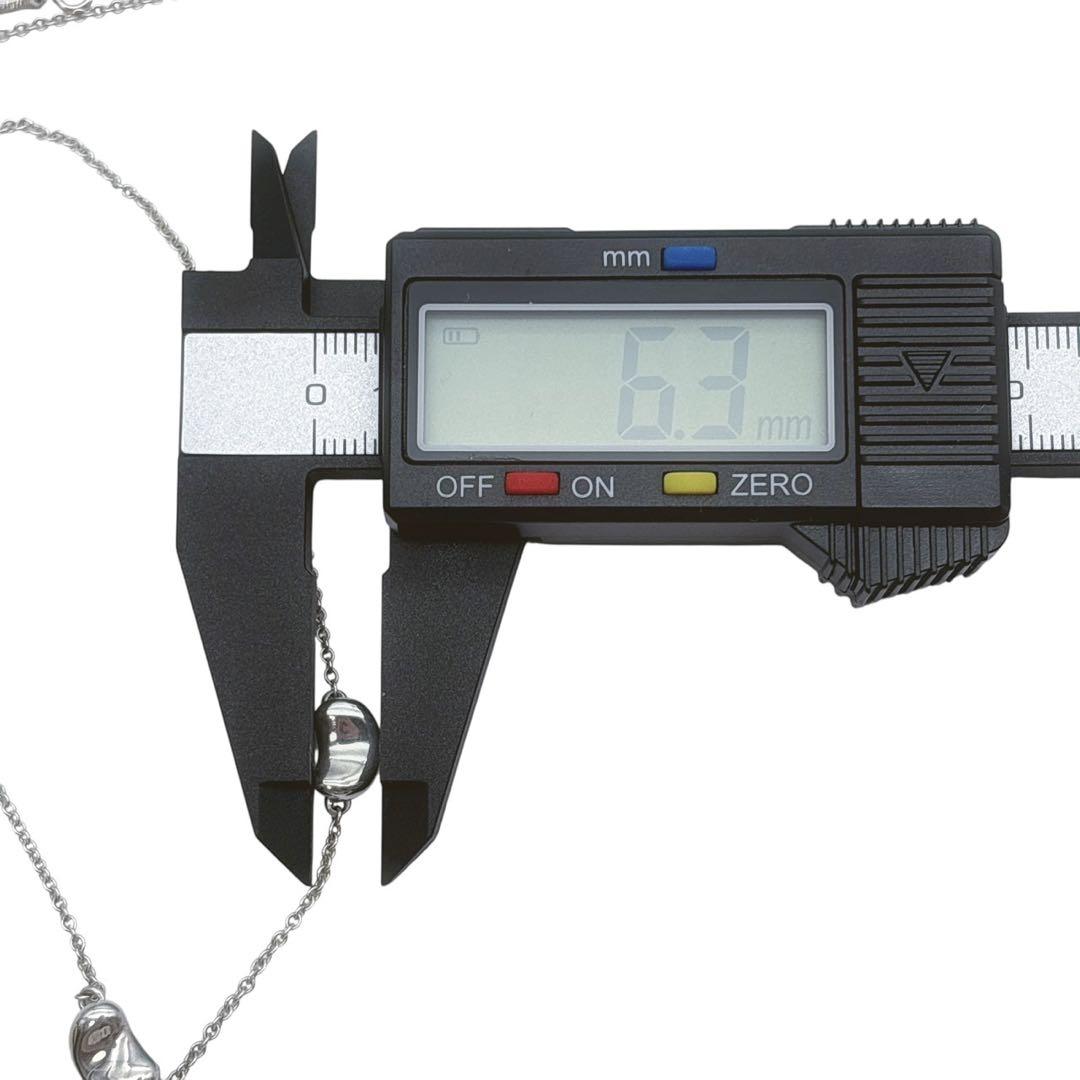 美品◎ ティファニー ビーン 3連 トリプル ネックレス シルバー925