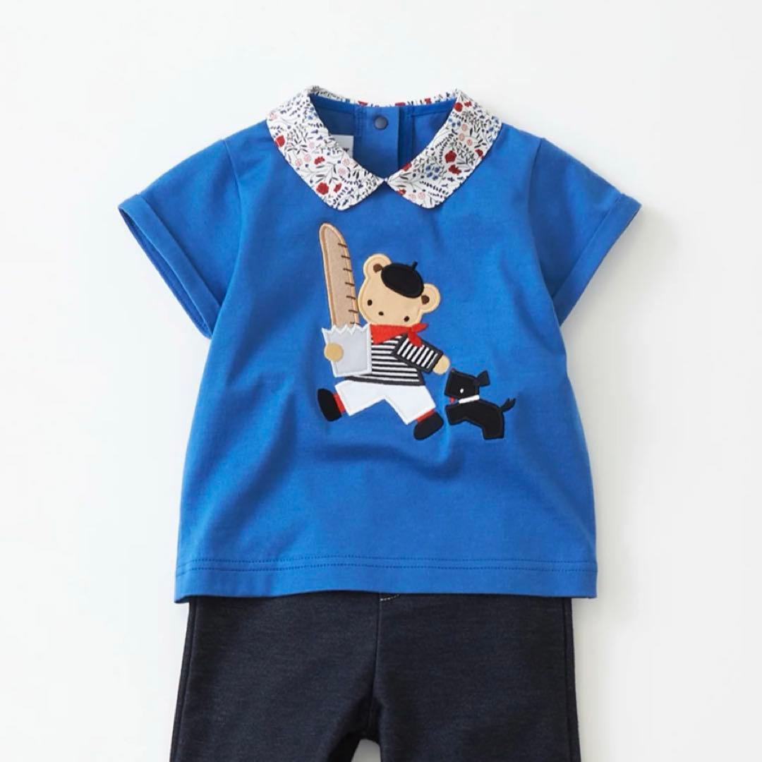 新品　familiar ファミリア　リバティ　襟付き　Tシャツ　100 完売品