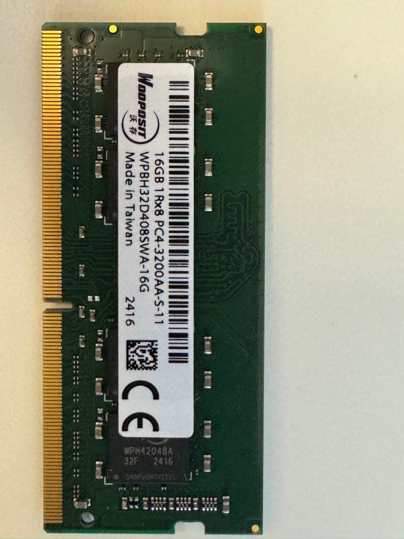 Wondfast 16GB DDR4 3200MHz ノートPC用メモリ