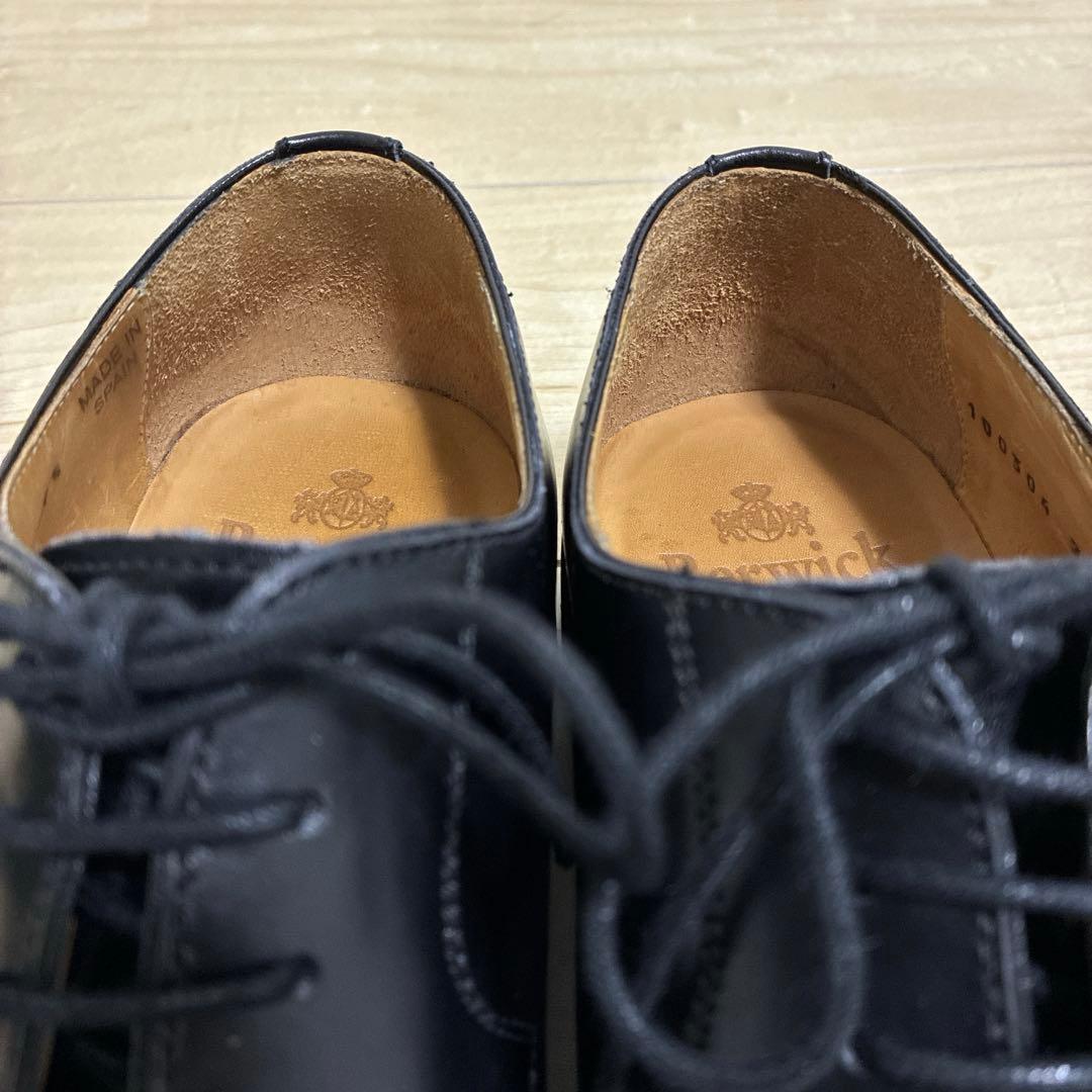 美品 Berwick バーウィック Uチップ 2369 ヴィブラム ソール 黒