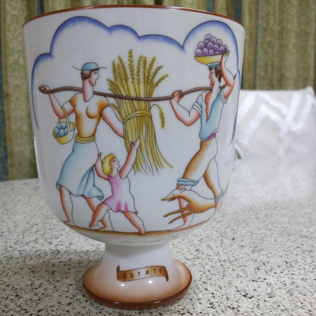 リチャードジノリ ジォポンティのフラワーベース夏花瓶