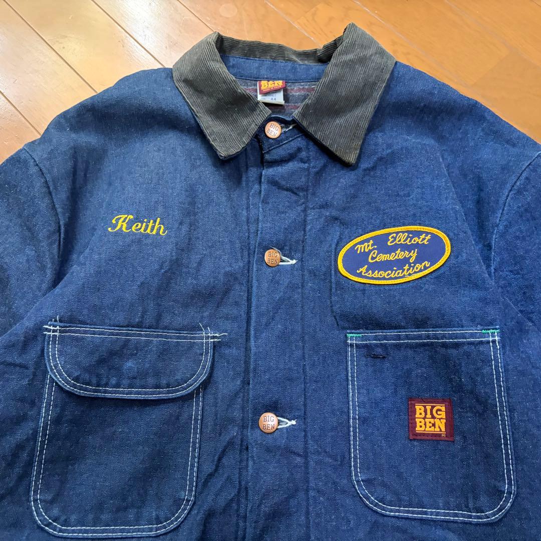 USA製80s◯BIGBEN ビッグベン カバーオール 裏地 濃紺 44 XL