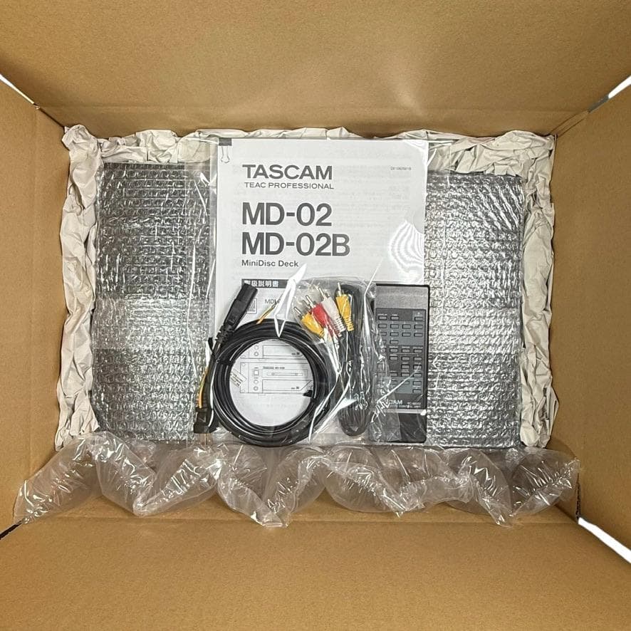 MD録音履歴4時間・TASCAM MD-02 MDLP対応 業務用MDデッキ