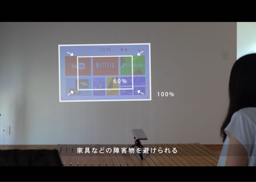 KABENI スマホサイズ プロジェクター 本体