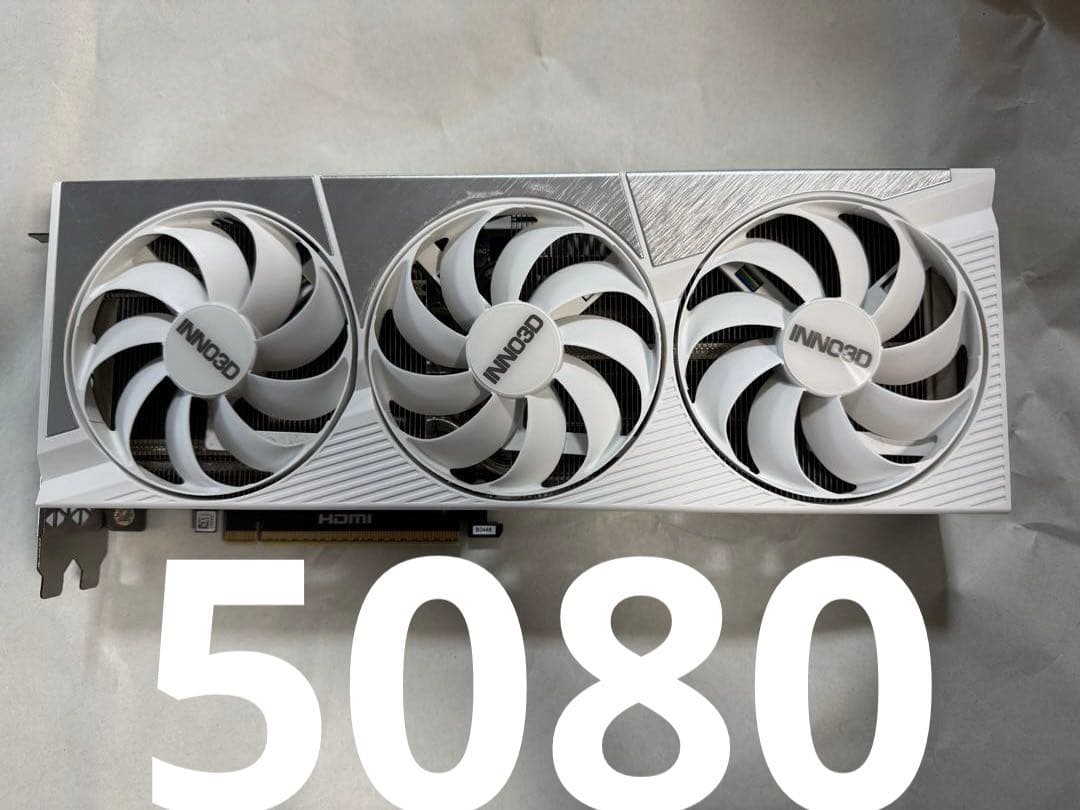 INNO3D GeForce RTX 5080 ホワイト 3ファン
