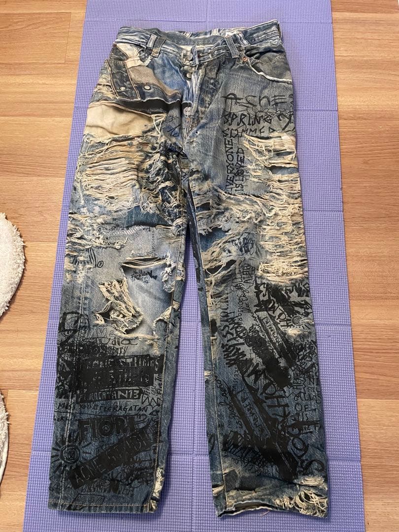 Acne Studios グラフィックデニムパンツ EUR 46