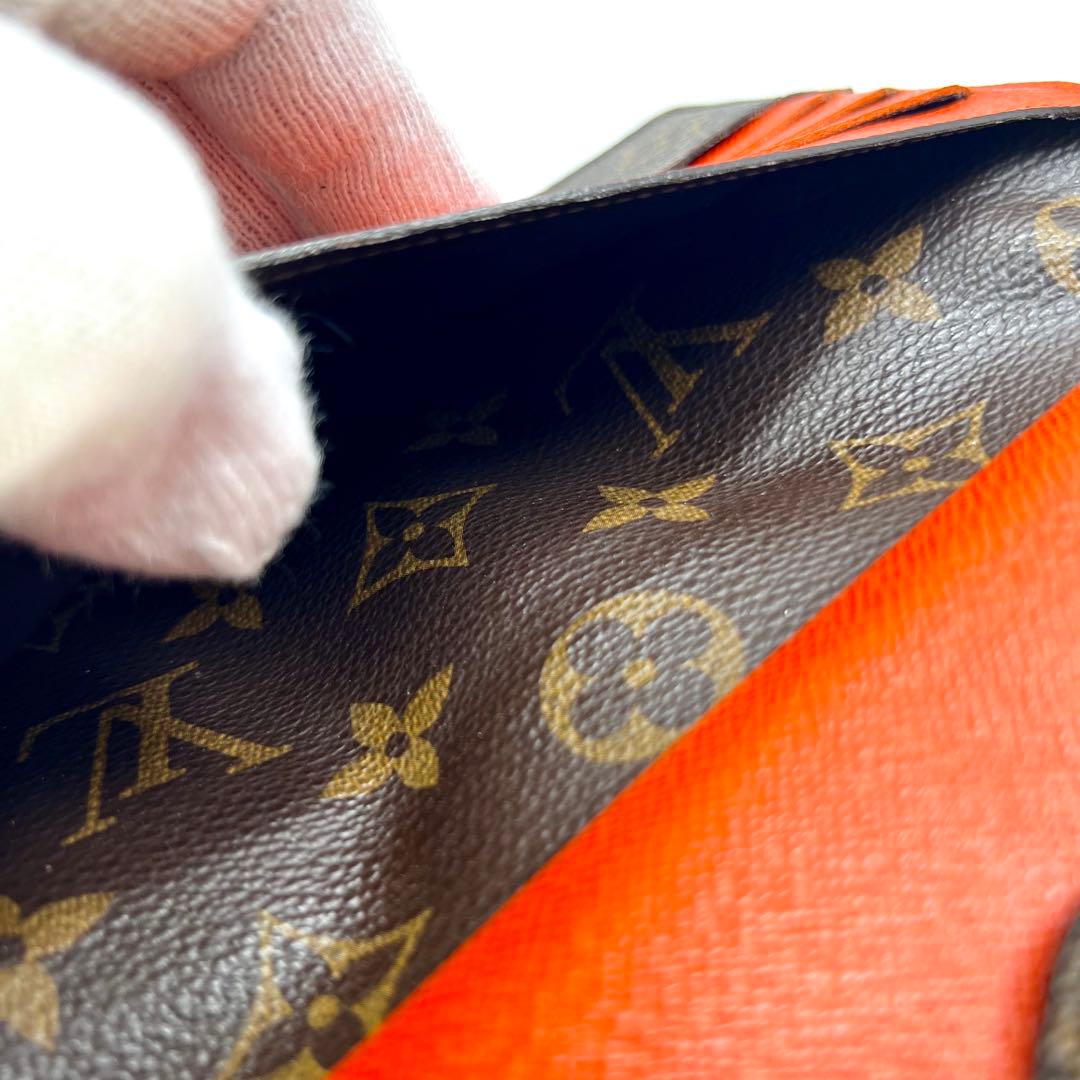 ルイヴィトン エピ×モノグラム ポルトフォイユ マリールーロン オレンジ