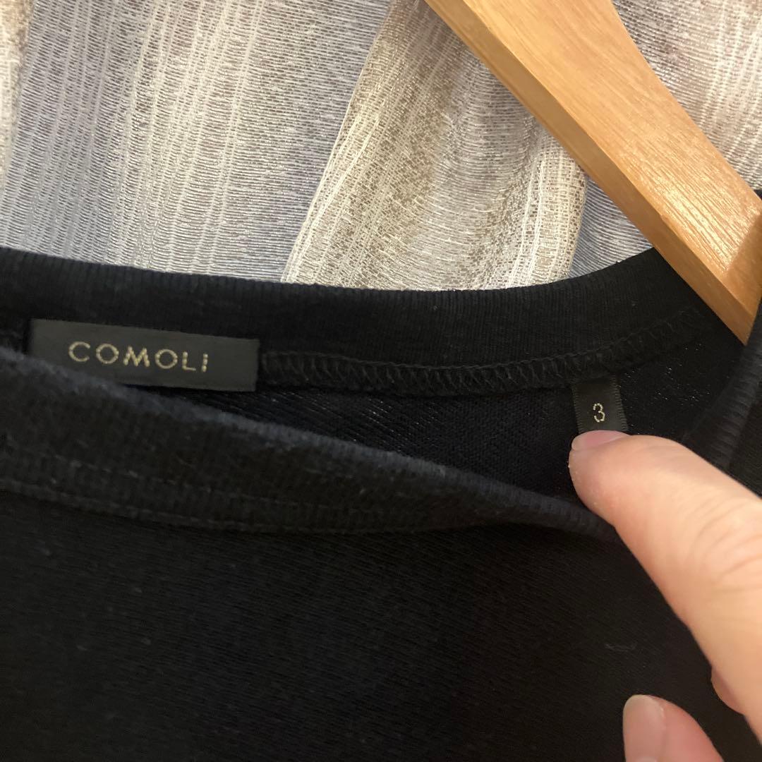 コモリ　comoli フットボールTシャツ　サイズ3