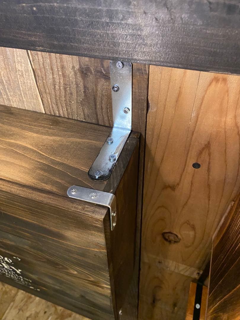 壁掛けテーブル　壁掛け収納　インダストリアル