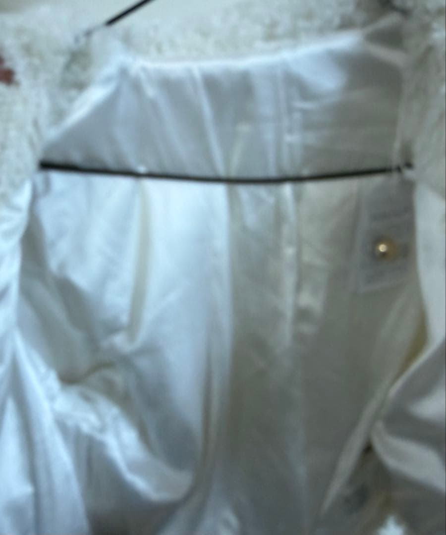 ロゼミューズ Rose Muse Bit fur coat ホワイト