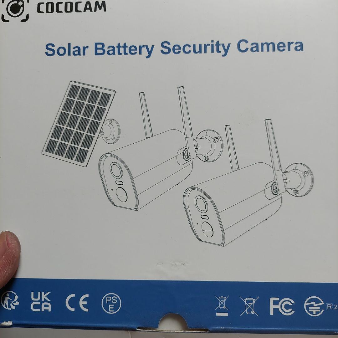 COCOCAM Solar Battery ソーラー防犯カメラ