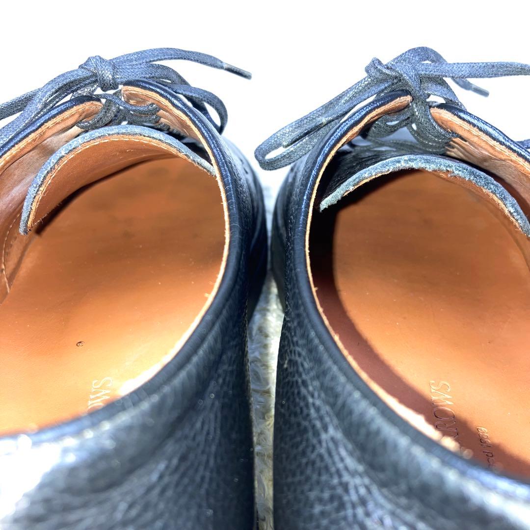 『美品』ユナイテッドアローズ ドレススニーカー 革靴 シボ革 レザー ブラック