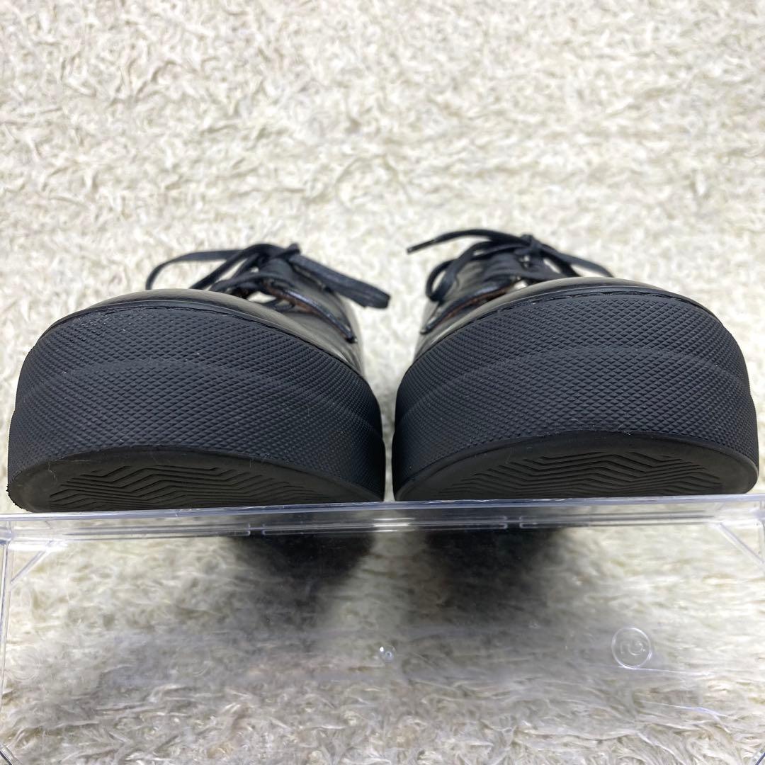 『美品』ユナイテッドアローズ ドレススニーカー 革靴 シボ革 レザー ブラック