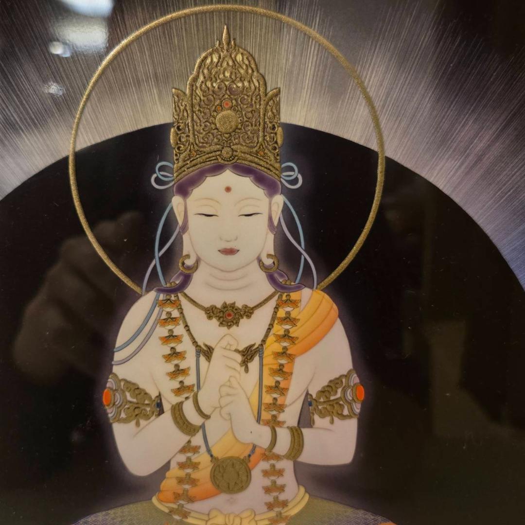 草場一壽　大日如来　エンボスリトグラフ　仏画　直筆サイン　仏教美術　現代アート