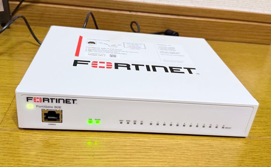 FORTINET FORTIGATE-80E(ライセンス切れ)【v7.4.9】①
