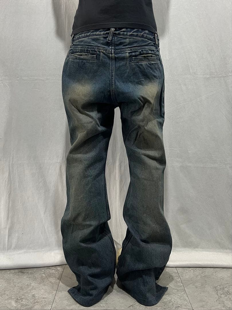 パンツ \"PPFM\" Double Waist Flared Denim