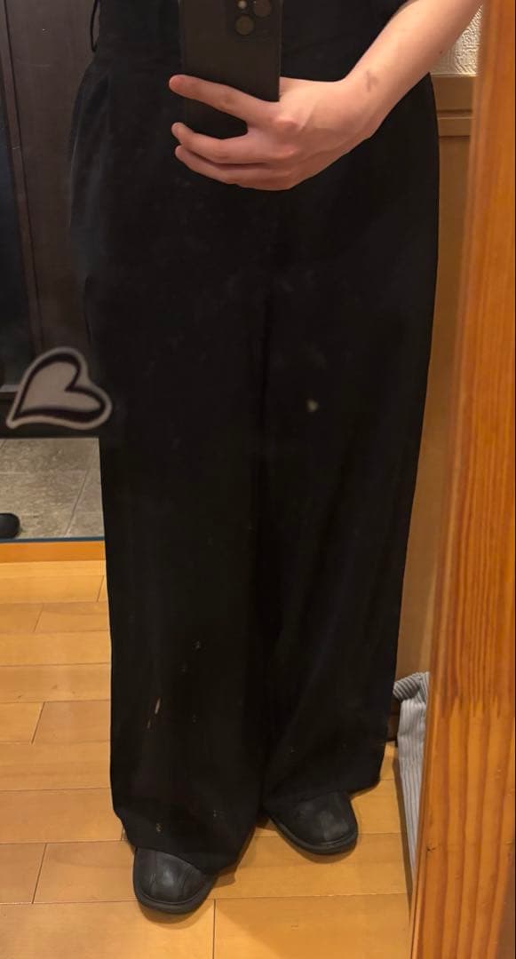 Y's 黒 ワイドパンツ　アーカイブ