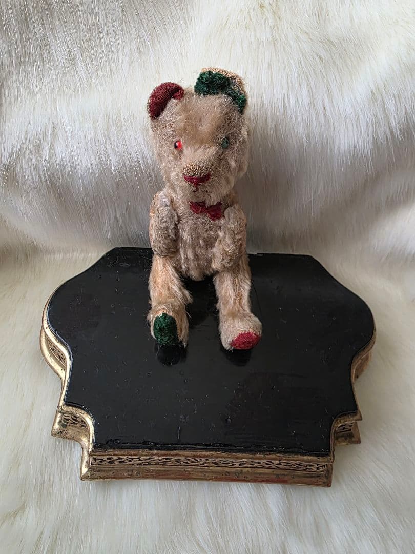 JPMベア　レアカラー　フレンチベア　アンティークテディベア